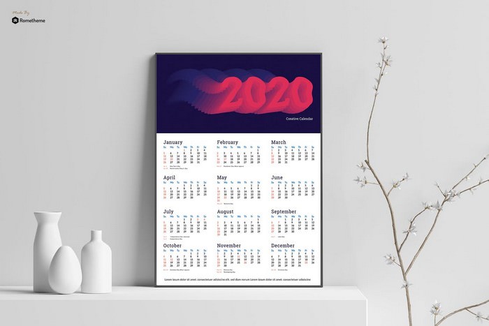 Creative Calendar 2020