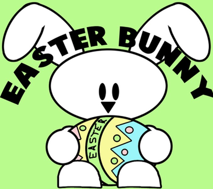 Draw A Baby Bunny Holding An Easter Egg Drawing