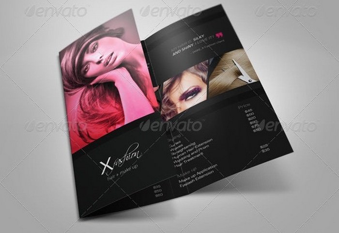 Hair & Beauty Salon Tri-Fold Brochure