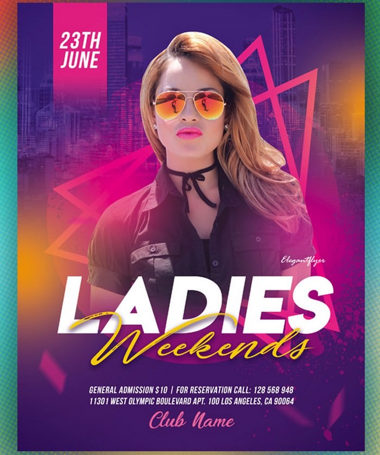 Ladies Weekends – Free Flyer Template