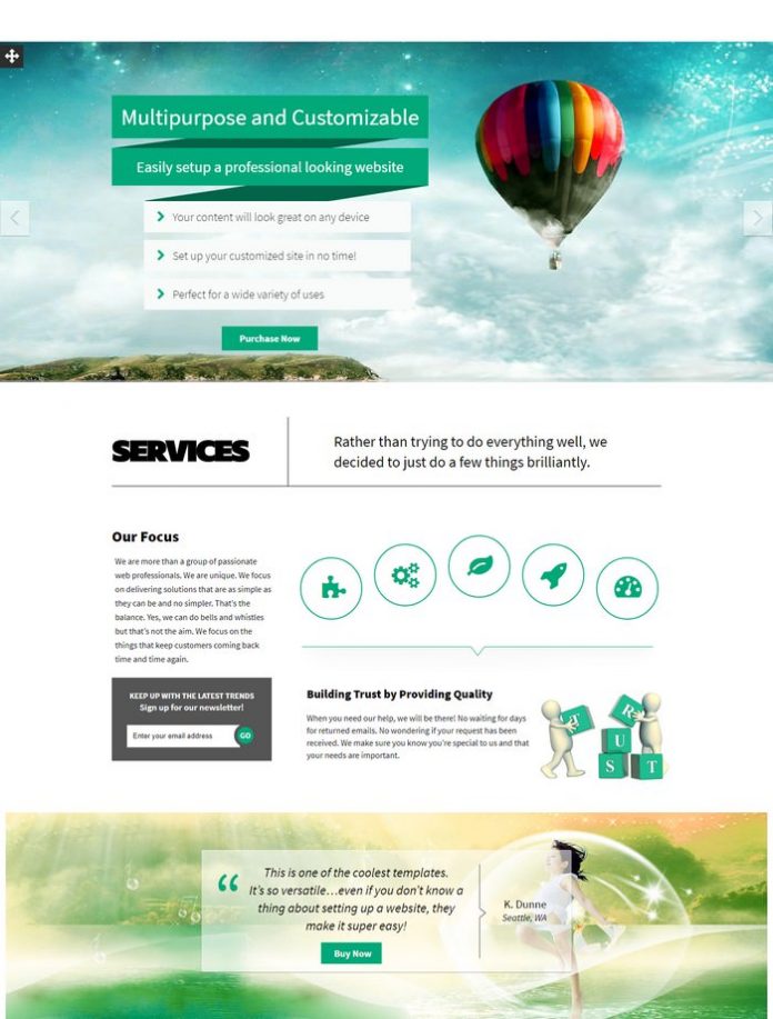 64+ Best One Page Website Templates 2020 - Templatefor