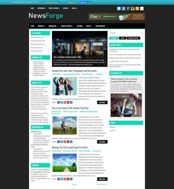 35+ Free News Blogger Templates & Themes 2023 Templatefor