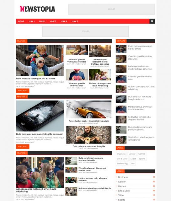 35 Free News Blogger Templates & Themes 2024 - Templatefor