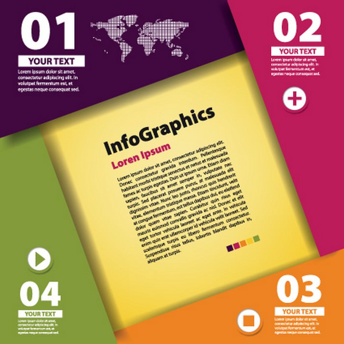 Numbered Infographic Design Vector