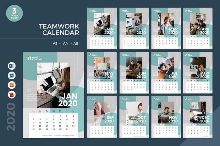 Teamwork Calendar 2020 Calendar