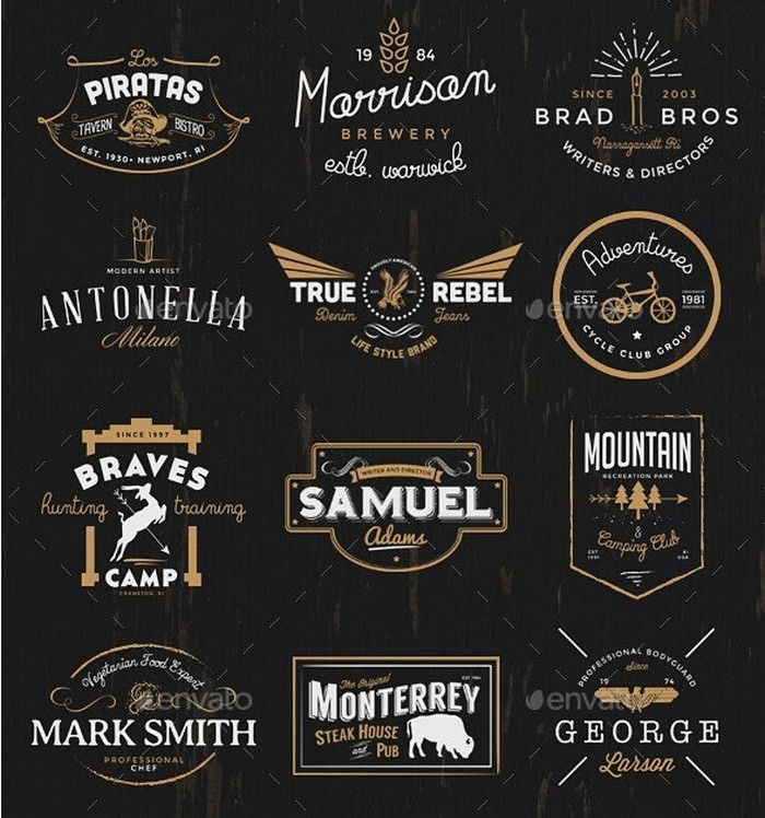 The Vintage Logo & Badge Collection