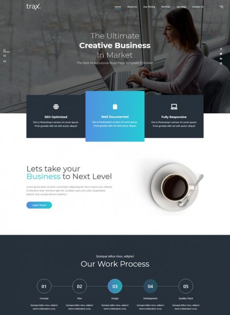 64+ Best One Page Website Templates 2020 - Templatefor