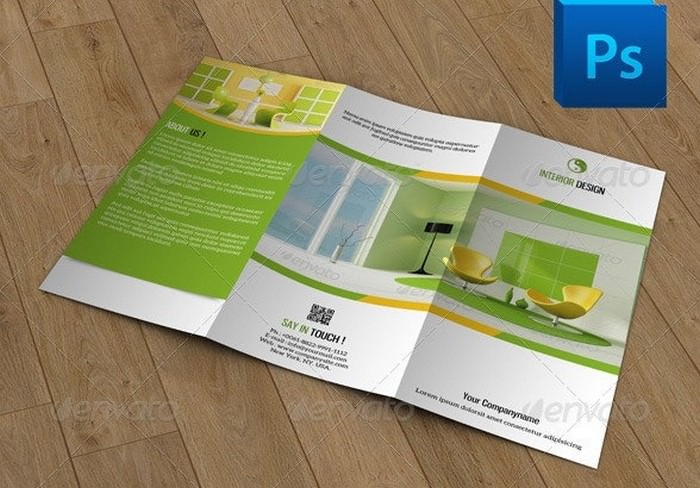 Trifold Brochure for Interior Design