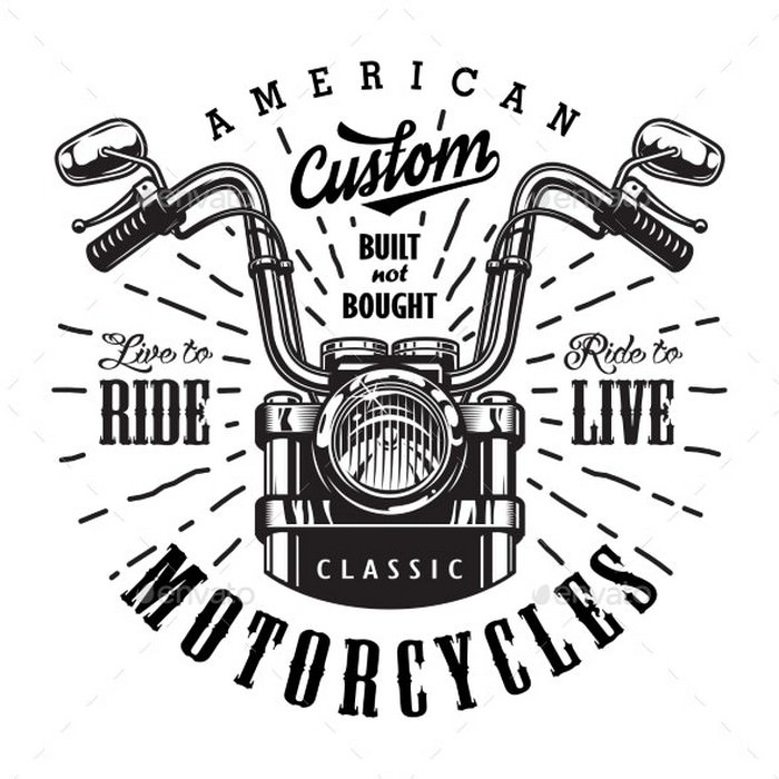 Vintage Motorcycle Logo Template