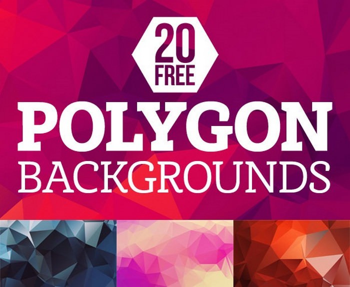 Free High-Res Geometric Polygon Backgrounds