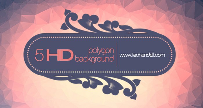5 HD Polygon Background Package