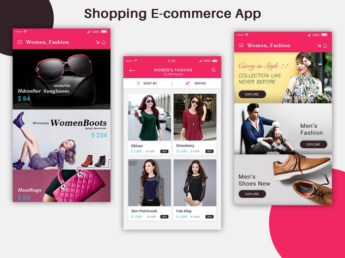 E-Commerce Mobile App UI