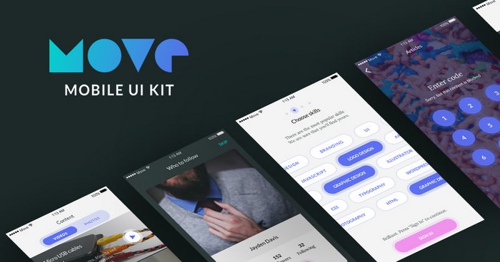 Move Mobile UI Kit
