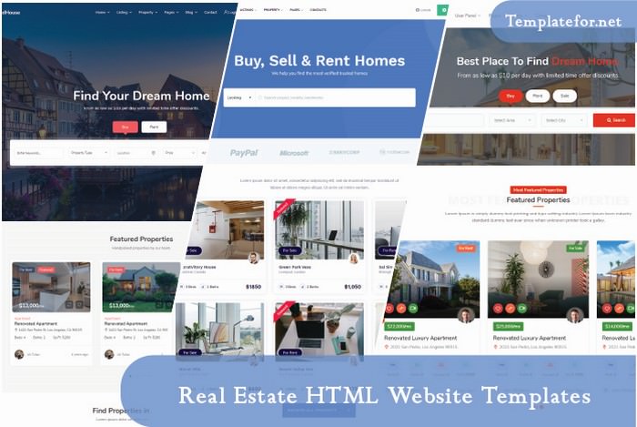 Real Estate Management Website Templates from ThemeForest
