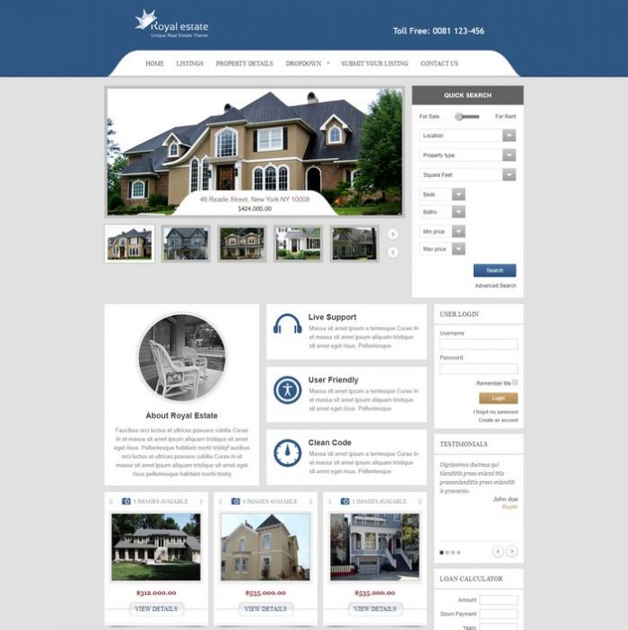 52+ Best Real Estate HTML Website Templates 2020 - Templatefor