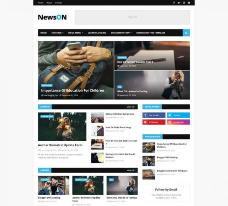 35 Free News Blogger Templates & Themes 2024 - Templatefor