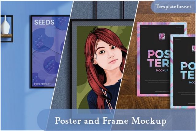 80 Best Poster And Frame Mockup Templates 2024   Templatefor