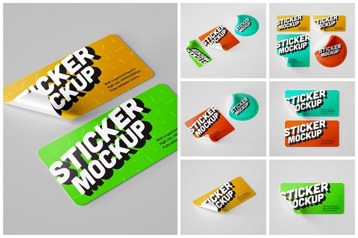 40 Best Sticker Mockup Psd Templates 2021 Templatefor