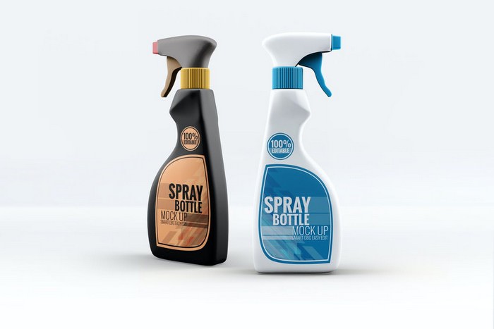 Spray Bottle Mock-Up PSD