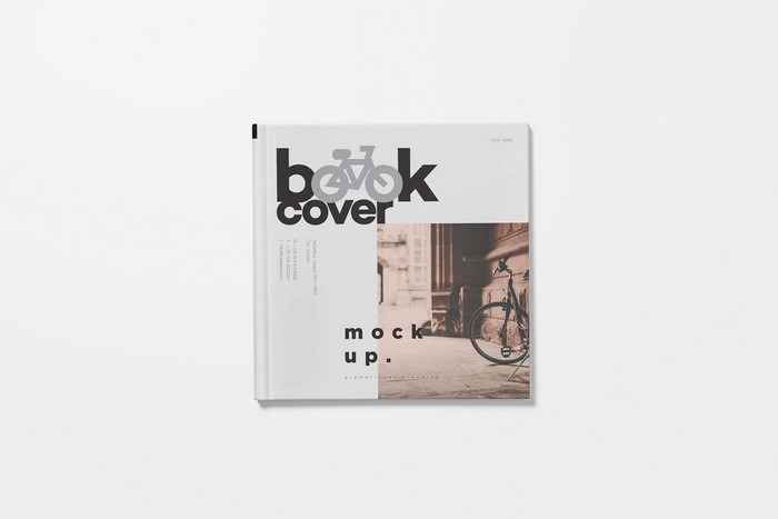 Square Book – Free PSD Mockup