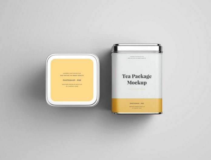 20+ Best Tea Packaging Mockup PSD Templates 2020 - Templatefor