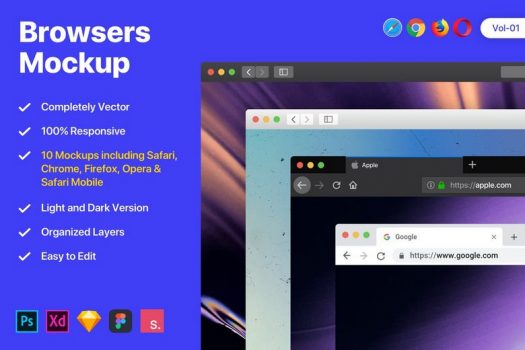 35 Best Free Web Browser Mockup Templates 2024 - Templatefor