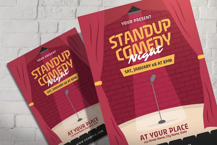 Stand Up Comedy - Flyer Template