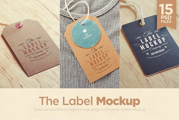 Tags Labels Logo Mockup