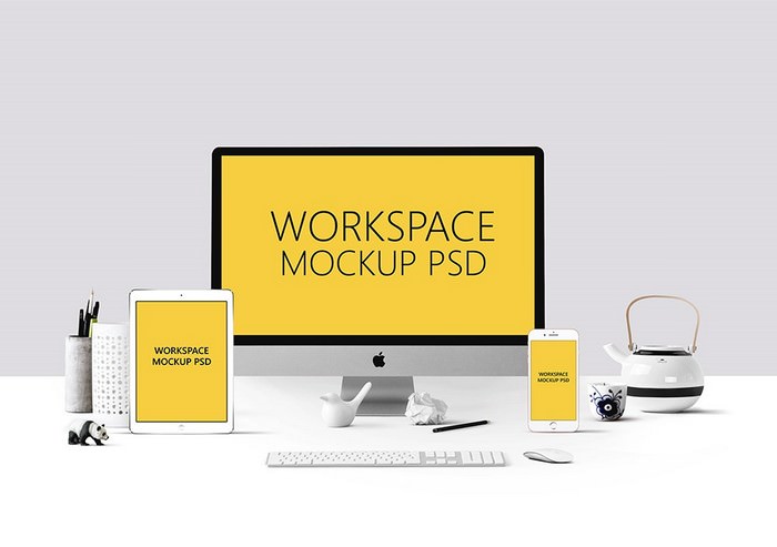 Workspace Mockup PSD
