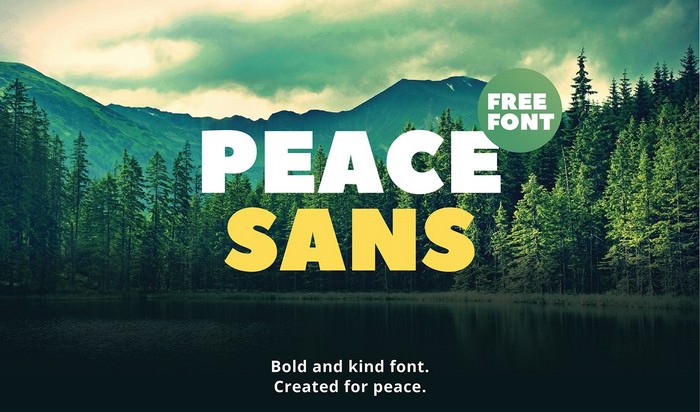 Peace Sans Free Font