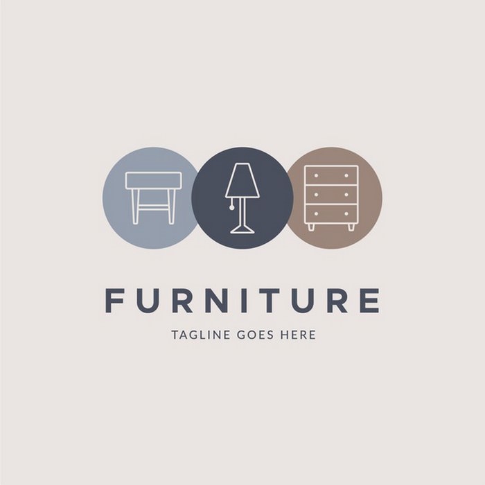 Minimalist Furniture Logo Template