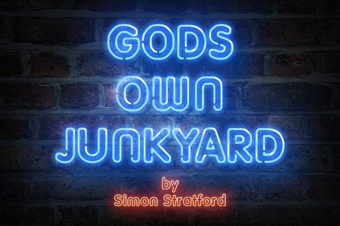 Neon Typeface Gods own junkyard
