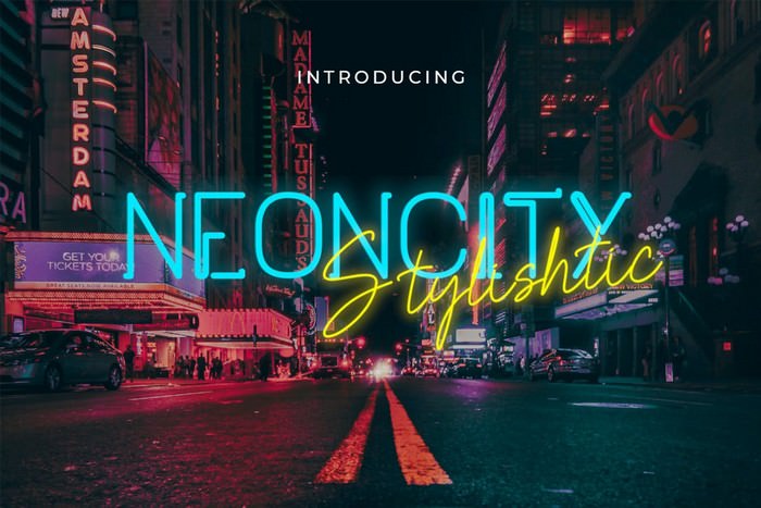 Neoncity - Signature Neon Font
