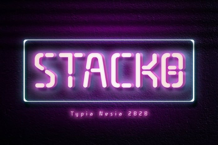 Stacko Neon Font