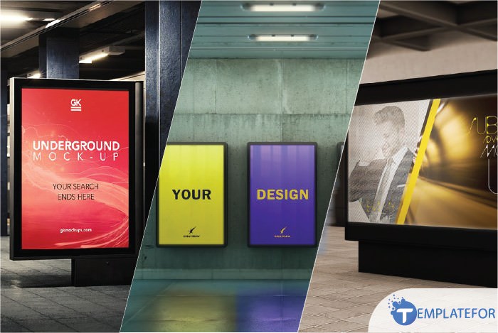 Download 20 Best Subway Ad Mockup For Designer 2021 Templatefor