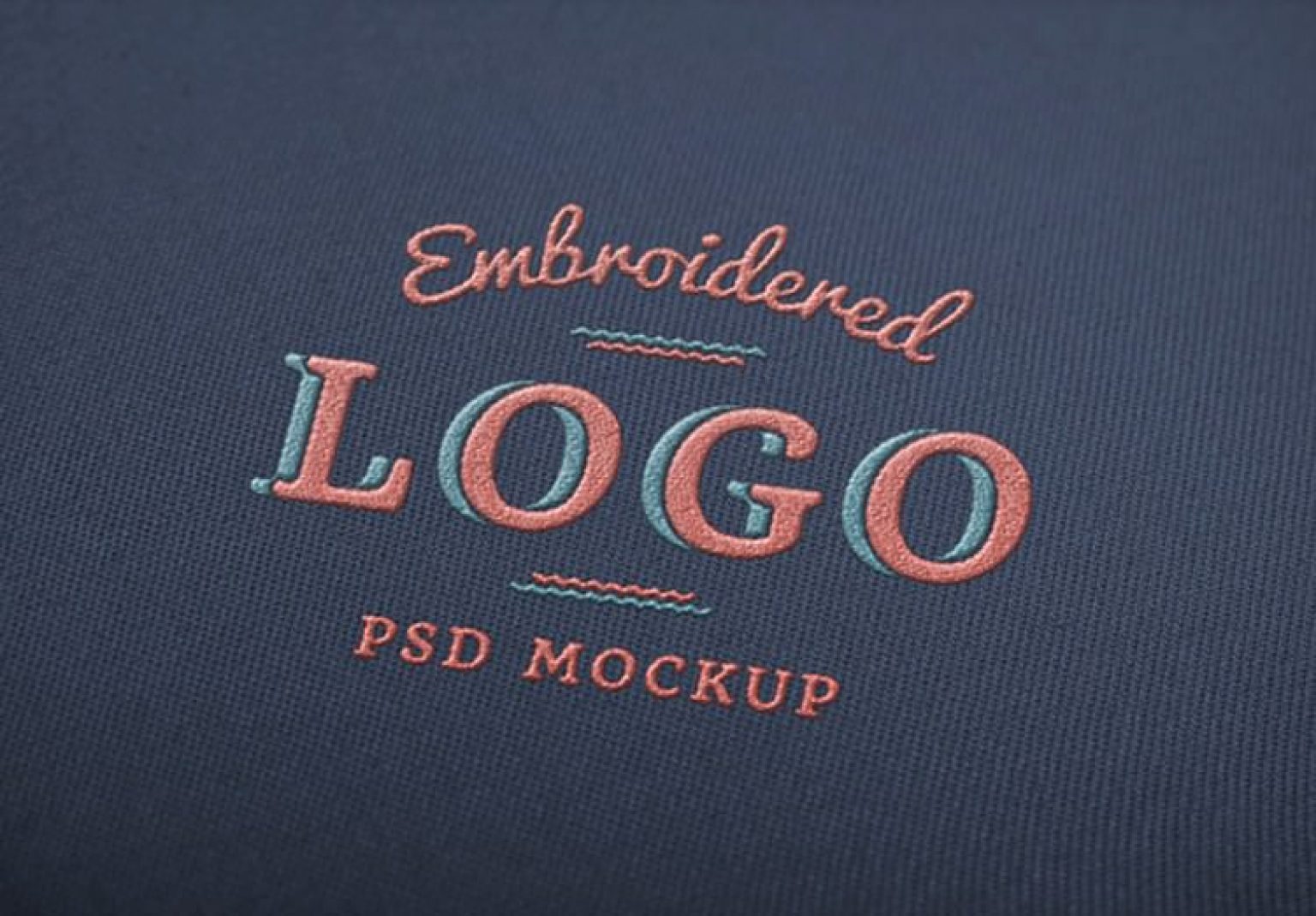 Download Elegant Embroidery Logo Mockup (PSD) - Templatefor
