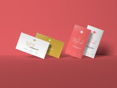 Modern Business Card PSD Mockup For Presentation