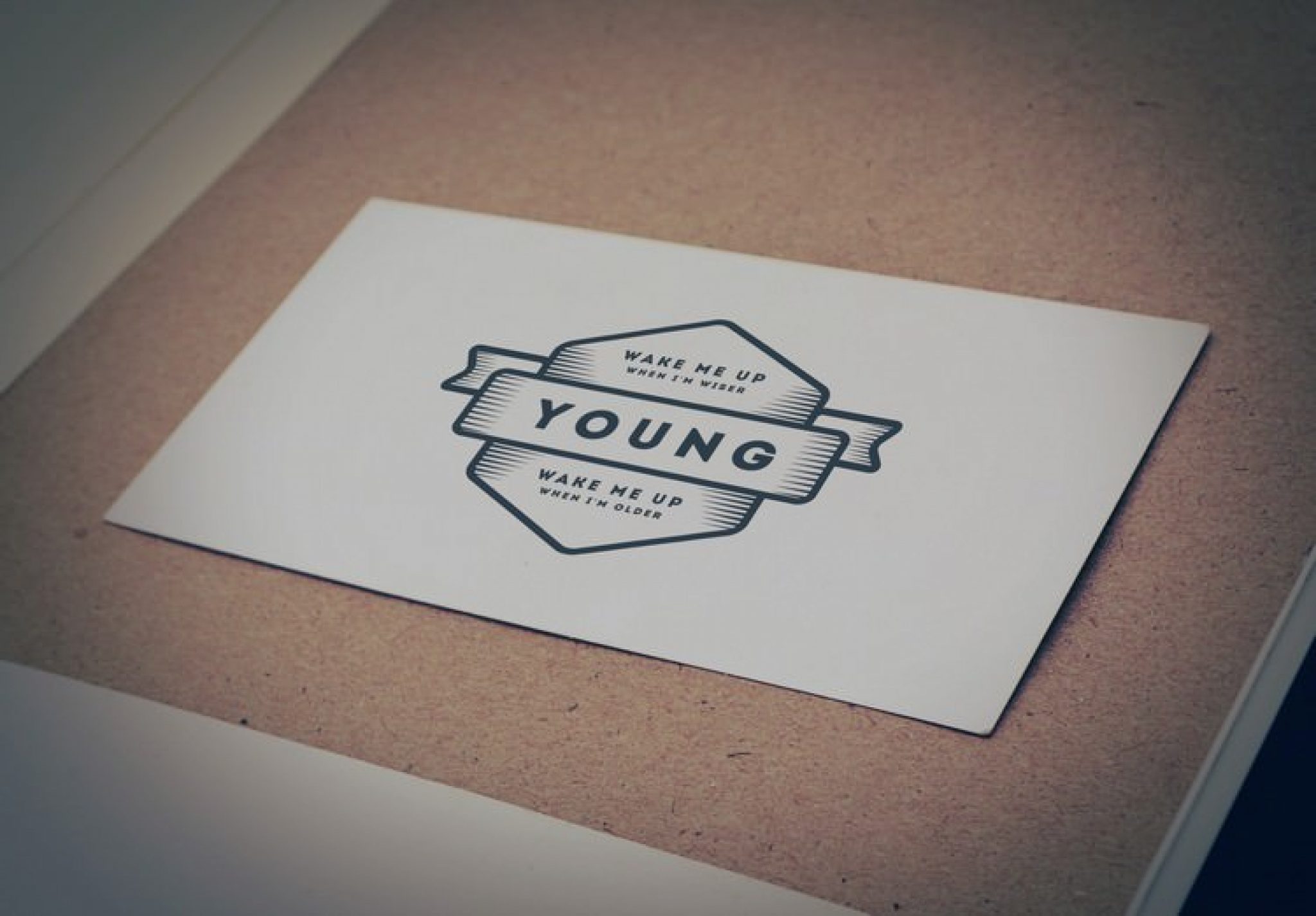 Download Vintage Style Paper Logo Mockup (PSD) - Templatefor