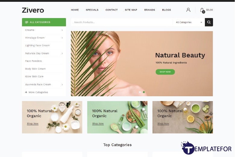 Beauty Store OpenCart Template