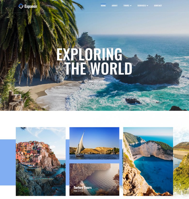 Expanor - Travel Agency Multipurpose Modern WordPress Elementor Theme