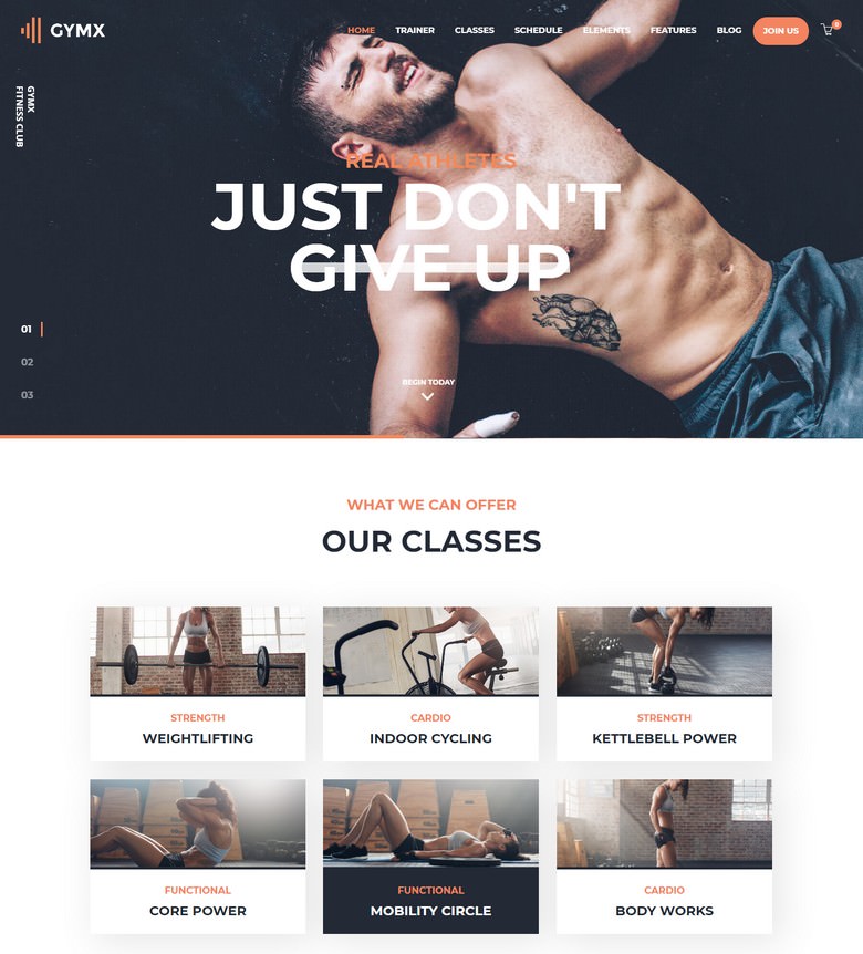 Gym X - Fitness & Sports WordPress Theme