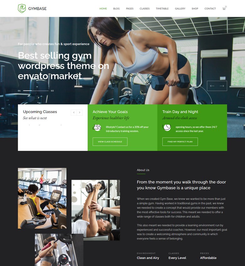 GymBase - Gym Fitness WordPress Theme