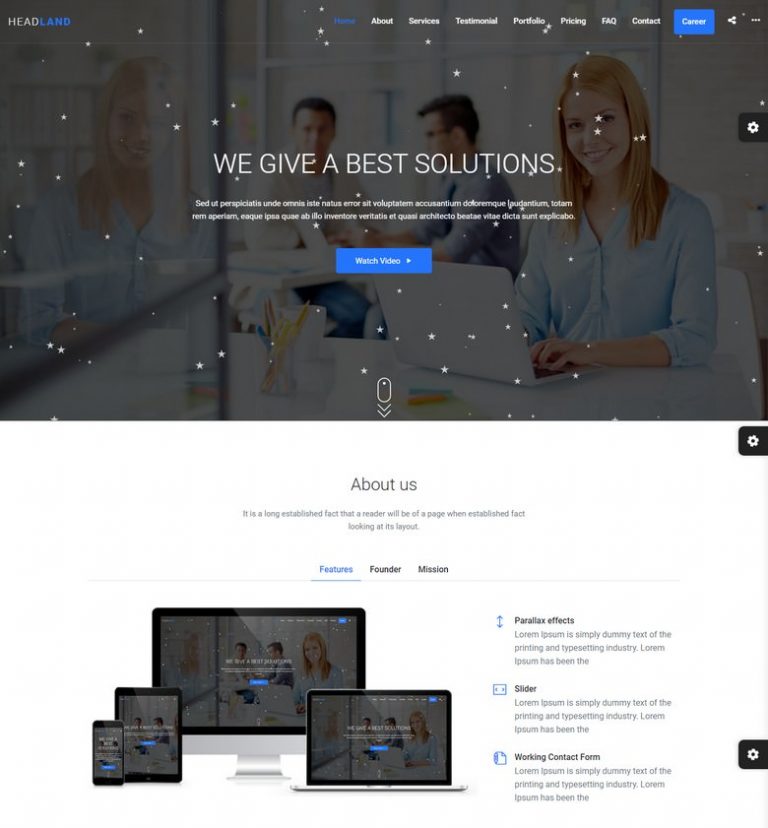 20+ Best Business Bootstrap Website Templates 2021 - Templatefor