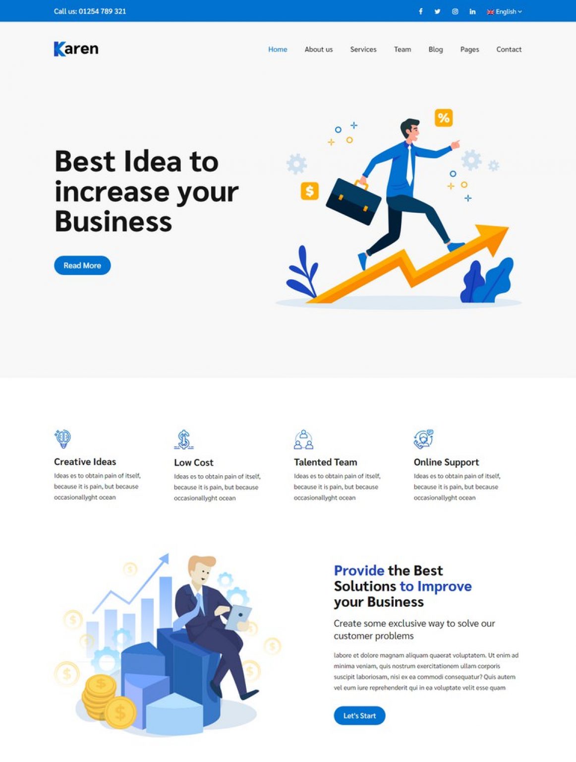 20+ Best Business Bootstrap Website Templates 2021 - Templatefor