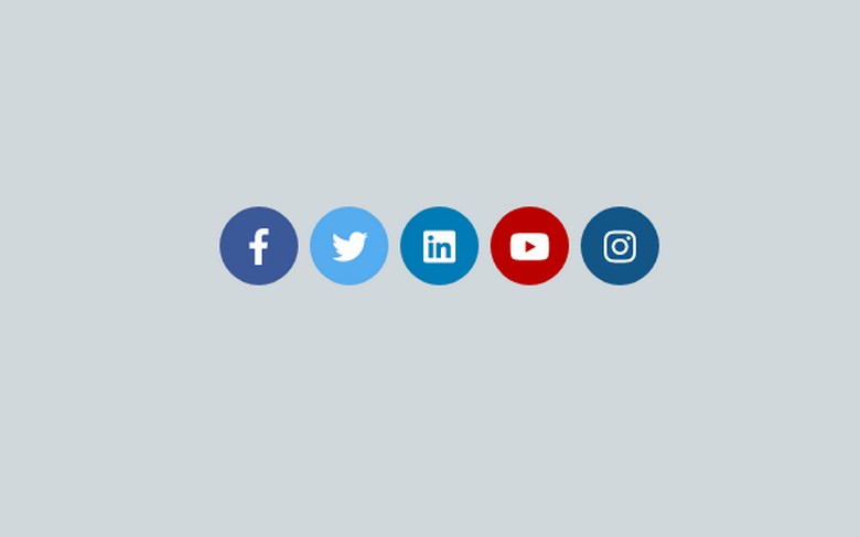 45 Free HTML CSS Social Media Buttons And Icons 2022 - Templatefor