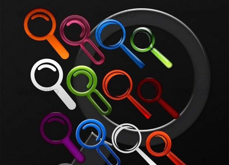 25 Colorful Search Icons