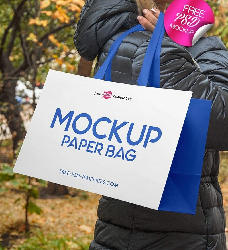3 FREE PAPER BAG MOCK-UPS
