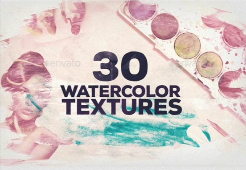 30 Watercolor Textures