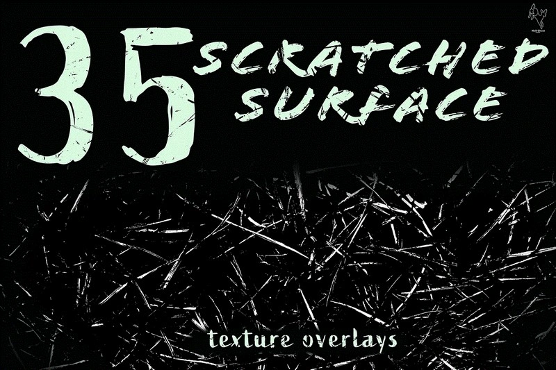 35 Scratched Surface Overlays
