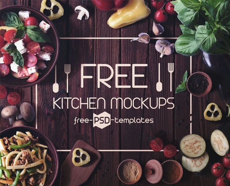 4 Free Kitchen Mockups